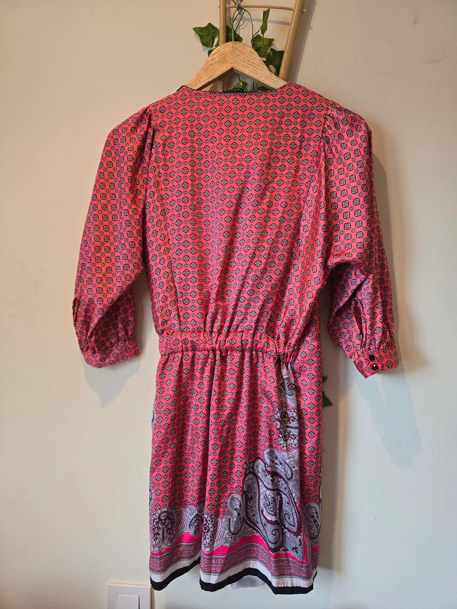 Satijnen kimono-stijl jurk van Zara -maat XS – photo 7